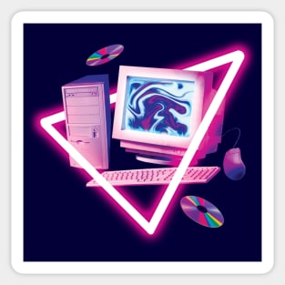 Computer Wave Sticker